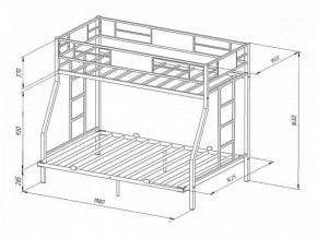 Кровать двухъярусная Гранада-ЯЯ 140 с ящиками в Советском - sovetskij.mebel-e96.ru