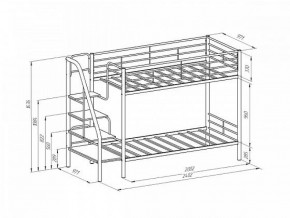 Кровать двухъярусная Толедо Черный/Венге в Советском - sovetskij.mebel-e96.ru