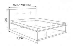 Кровать Линда с подъемным механизмом 1400*2000 в Советском - sovetskij.mebel-e96.ru