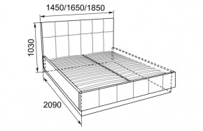 Кровать Локарно с латами 1400*2000 в Советском - sovetskij.mebel-e96.ru