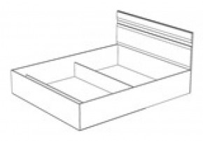 Кровать Ненси 1400 без основания (1440*900*2042) Венге/Белый в Советском - sovetskij.mebel-e96.ru | фото