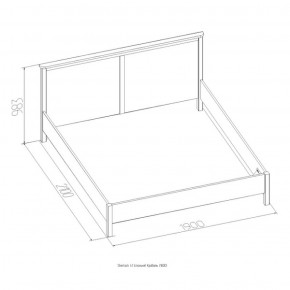 Кровать Шерлок 900 дуб сонома 1200*2000 в Советском - sovetskij.mebel-e96.ru