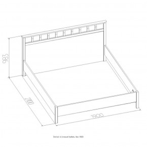 Кровать Шерлок Люкс 1200 ясень анкор светлый 1200*2000 в Советском - sovetskij.mebel-e96.ru