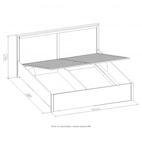 Кровать Шерлок с ПМ 1400 ясень анкор светлый 1400*2000 в Советском - sovetskij.mebel-e96.ru