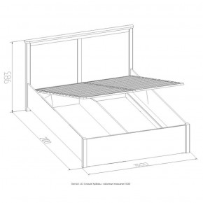 Кровать Шерлок с ПМ 1800 орех 1800*2000 в Советском - sovetskij.mebel-e96.ru