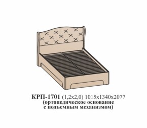 Кровать ЭЙМИ с подъемным механизмом КРП-1701 Бодега белая/патина серебро (1200х2000) в Советском - sovetskij.mebel-e96.ru | фото