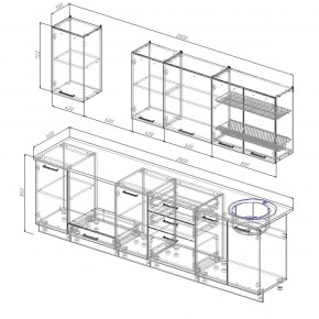 Кухонный гарнитур Лада 2800 в Советском - sovetskij.mebel-e96.ru