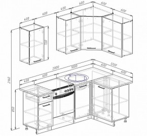 Кухонный гарнитур угловой Бланка 2000х1200 в Советском - sovetskij.mebel-e96.ru