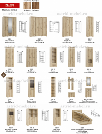 Шкаф 1800 мм Квадро-17 (4-х створчатый) (АстридМ) в Советском - sovetskij.mebel-e96.ru