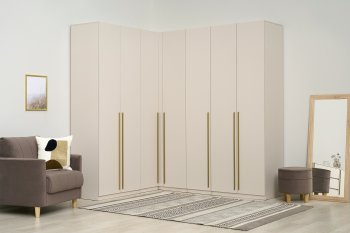 Гардеробная/шкаф 2200*1706 мм Ларго №3 Кашемир (Миф) в Советском - sovetskij.mebel-e96.ru