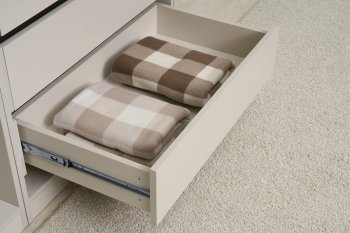 Гардеробная/шкаф 4000 мм Ларго №1 открытая Кашемир (Миф) в Советском - sovetskij.mebel-e96.ru