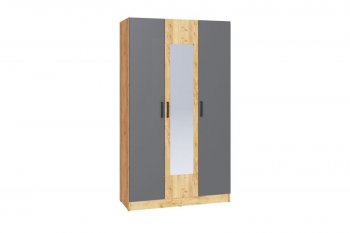 Шкаф 1200 мм Ларс крафт/графит (Микон) в Советском - sovetskij.mebel-e96.ru