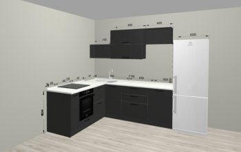 Угловой кухонный гарнитур Санвут 1516х2100 мм в Советском - sovetskij.mebel-e96.ru