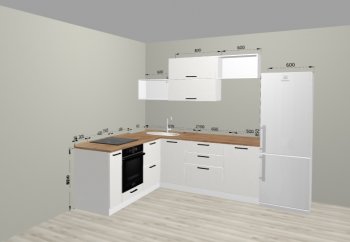 Угловой кухонный гарнитур Санвут 1516х2100 мм в Советском - sovetskij.mebel-e96.ru