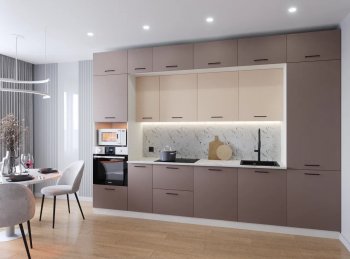 Кухонный гарнитур Латте 3400 мм (Санвут) в Советском - sovetskij.mebel-e96.ru