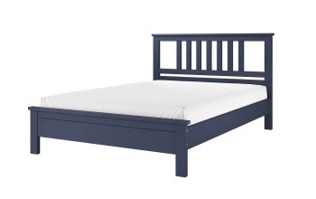 Кровать из массива Лаура темный лазурный (БМ) в Советском - sovetskij.mebel-e96.ru