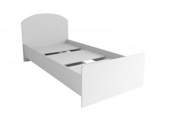 Кровать Лавис КРД 900.1 белый софт (ДСВ) в Советском - sovetskij.mebel-e96.ru