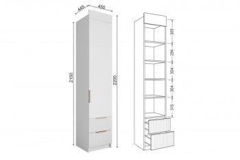 Набор детской мебели Лавис модульный белый софт (ДСВ) в Советском - sovetskij.mebel-e96.ru