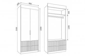 Набор детской мебели Лавис модульный белый софт (ДСВ) в Советском - sovetskij.mebel-e96.ru