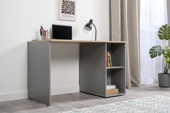 Стол письменный Лайт 12.163. серый (Моби) в Советском - sovetskij.mebel-e96.ru