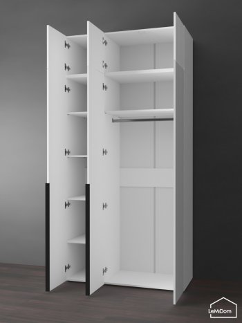 Шкаф с антресолью 1200 мм Linnea MHR-3A-1 2450х1200х510 (Белый-М 11.1.2) в Советском - sovetskij.mebel-e96.ru