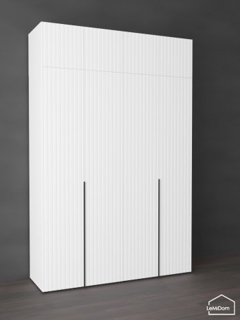 Шкаф с антресолью 1600 мм Linnea MHR-4A-1 2450х1600х510 (Белый-М 11.1.2) в Советском - sovetskij.mebel-e96.ru