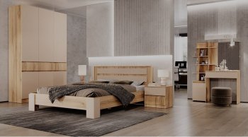 Шкаф 1000 мм 2х ств. Ленора вотан/Кашемир (Лин) в Советском - sovetskij.mebel-e96.ru