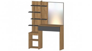 Стол туалетный Ленора вотан/Графит (Лин) в Советском - sovetskij.mebel-e96.ru
