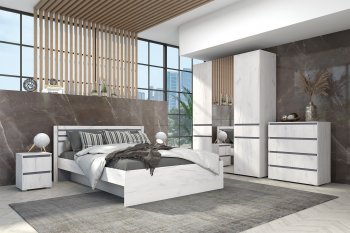 Спальный гарнитур Лиана графит, модульный (Зарон) в Советском - sovetskij.mebel-e96.ru