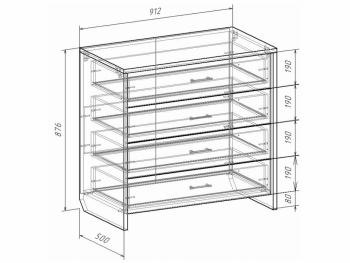 Комод Либерти (Росток) в Советском - sovetskij.mebel-e96.ru