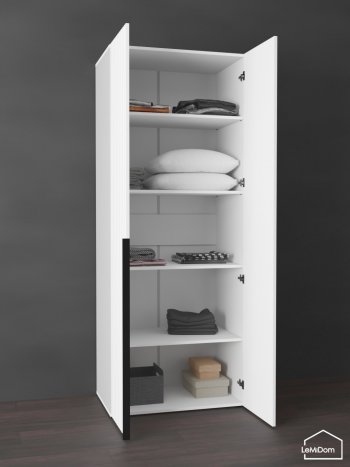 Шкаф Linnea MHR-2-2 2050х800х510 (Белый-М 11.1.2) в Советском - sovetskij.mebel-e96.ru