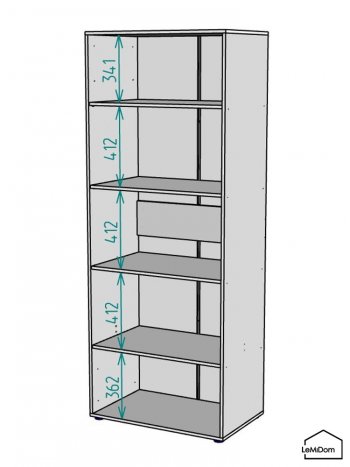 Шкаф Linnea MHR-2-2 2050х800х510 (ДВ-М 11.1.25) в Советском - sovetskij.mebel-e96.ru