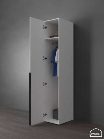 Шкаф Linnea MHR-1 2050х400х510 (Белый-М 11.1.2) в Советском - sovetskij.mebel-e96.ru