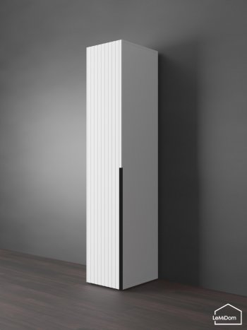Шкаф Linnea MHR-1-2 2050х400х510 (Белый-М 11.1.1) в Советском - sovetskij.mebel-e96.ru