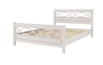 Кровать из массива Лоренса льняной (БМ) в Советском - sovetskij.mebel-e96.ru