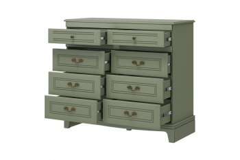 Комод 8 ящиков Лорето, зеленый самшит (БМ) в Советском - sovetskij.mebel-e96.ru