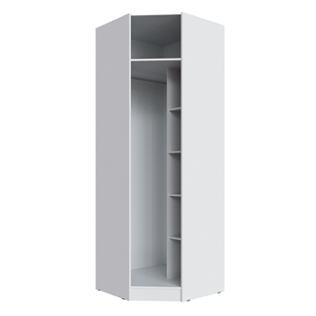 Угловой шкаф Мадрид белый (Текс) в Советском - sovetskij.mebel-e96.ru
