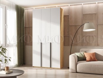 Шкаф 1200 мм Марвэл крафт/белый (Миф) в Советском - sovetskij.mebel-e96.ru