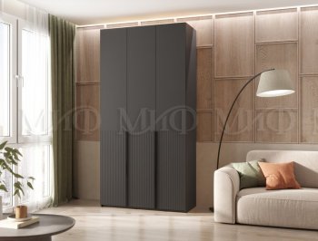Шкаф 1200 мм Марвэл с доп. ящиками, графит (Миф) в Советском - sovetskij.mebel-e96.ru