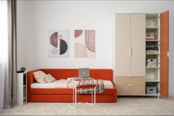 Набор детской мебели Марвэл модульный, бел. (Моби) в Советском - sovetskij.mebel-e96.ru