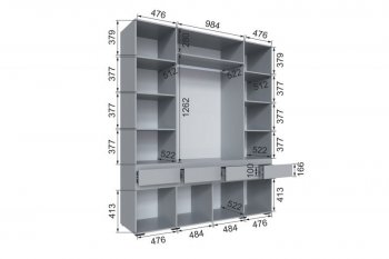 Шкаф 2000 мм Мерида серый камень/графит (Микон) в Советском - sovetskij.mebel-e96.ru