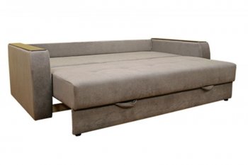Диван Милан 3, НПБ, ткань Монако 06 (серый) (Хит Диван) в Советском - sovetskij.mebel-e96.ru