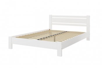 Кровать из массива Милс белый античный (БМ) в Советском - sovetskij.mebel-e96.ru