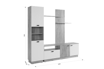 Стенка Моди К1 (Мебельсон) в Советском - sovetskij.mebel-e96.ru