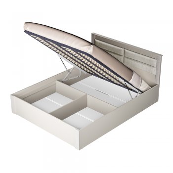 Кровать с подъемным механизмом Монако КР-16 Кашемир (БТС) в Советском - sovetskij.mebel-e96.ru