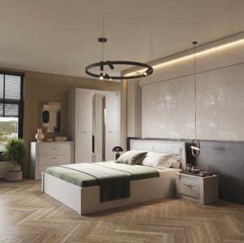 Спальный гарнитур Монако Кашемир (модульный) (БТС) в Советском - sovetskij.mebel-e96.ru