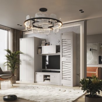 Стенка Монако Кашемир комп.3 (модульная) (БТС) в Советском - sovetskij.mebel-e96.ru