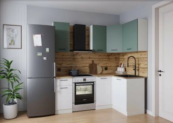 Кухонный гарнитур угловой Муссон 2000*1200 мм (Sanvut) в Советском - sovetskij.mebel-e96.ru