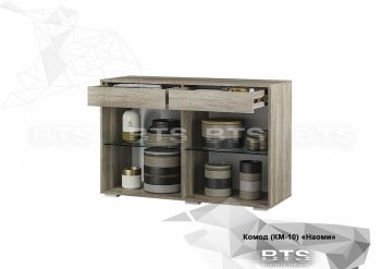 Комод КМ-10 Наоми графит (БТС) в Советском - sovetskij.mebel-e96.ru