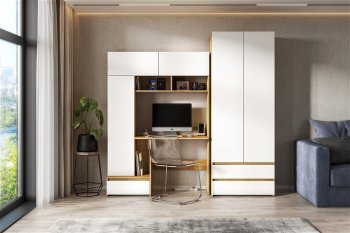 Стол компьютерный Некст-1 + Шкаф (СВ) в Советском - sovetskij.mebel-e96.ru